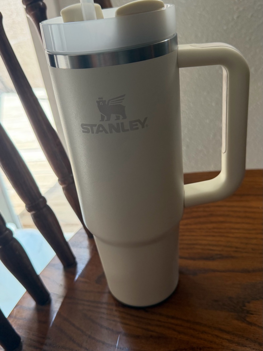 Cream Stanley travel mug 30 oz